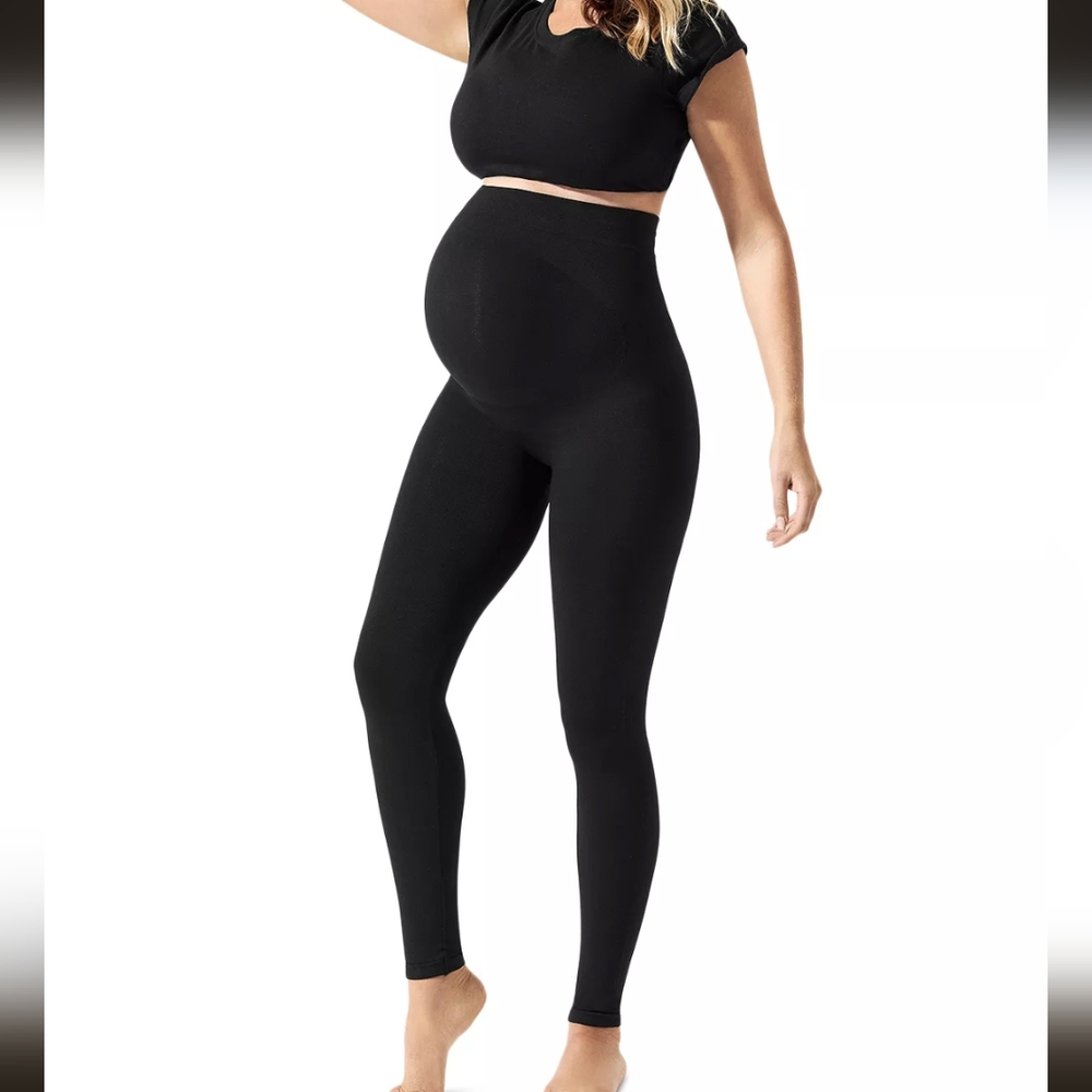 Lift-up BLANQI Everyday™ Maternity Belly Support Leggings - Black/Large